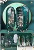 TİNEKE 4 Compartment Jewelry Organizer Mirrored Jewelry Strap Ring Stand, Earring Stand, Necklace Organizer GREEN