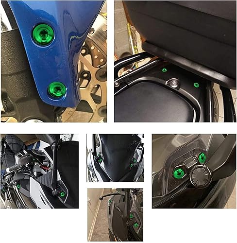 Miniatura 6 de Kit de pernos de carenado para ZX-6R ZX6R 2000 2001 2002 ZZR600 2005 2006 2007 2008 Tornillos de carrocería de motocicleta, sujetadores y pernos de