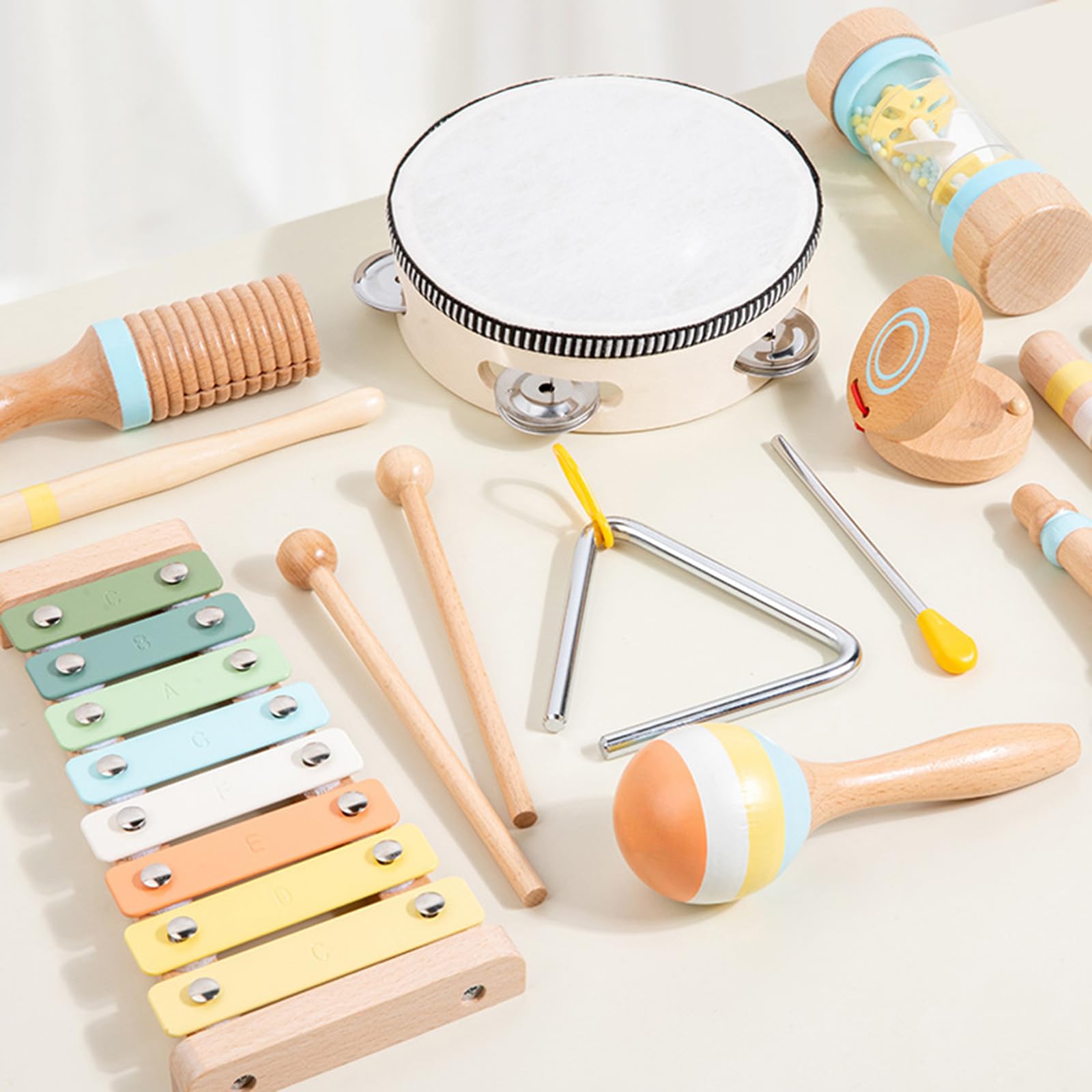 Musikinstrumente Spielzeug Aufklärung Kleinkind Holz Schlaginstrumente für Kleinkind Musik Erkundung Tragbares Musikspielzeug