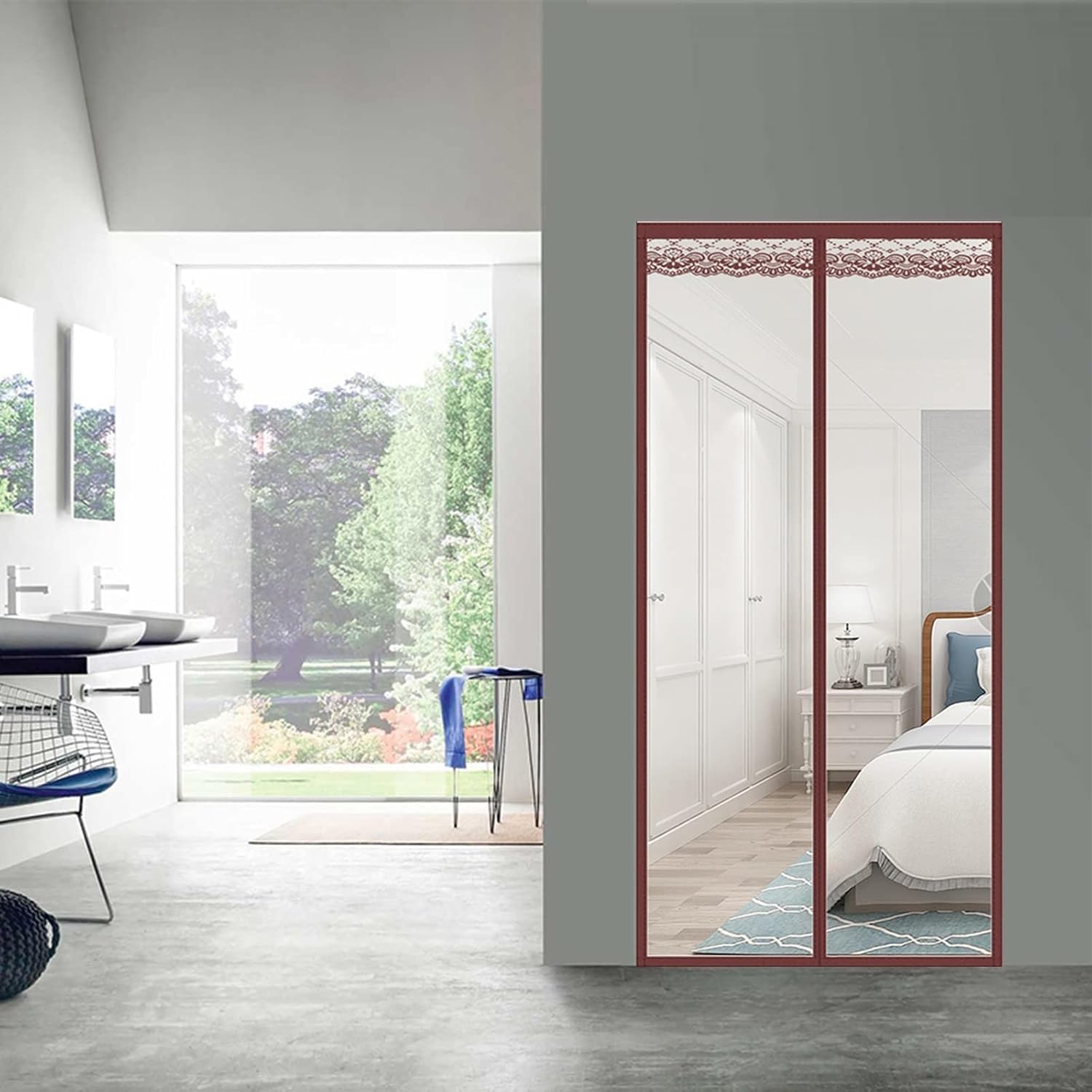 Magnet-Türvorhang Transparent – 100x210 Cm, Wärmeisolierend, Selbstschließend, Für Mehr Privatsphäre & Energieersparnis