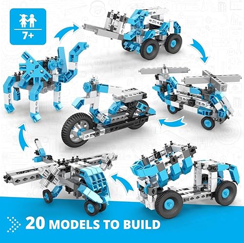 Miniatura 3 de Engino Juguetes STEM de ingeniería creativa, juego de 20 modelos múltiples, juguetes de construcción para niños a partir de 7 años, kit de