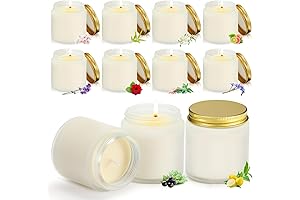 Yexiya 50 Pack Mini Mason Jar Candles