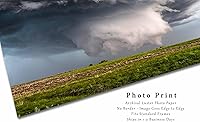 Vista 2 de Supercell Thunderstorm Photography Print (Not Framed) Picture of Mesocyclone Wall Cloud at Ground Level on Stormy Spring Day in Oklahoma Panhandle