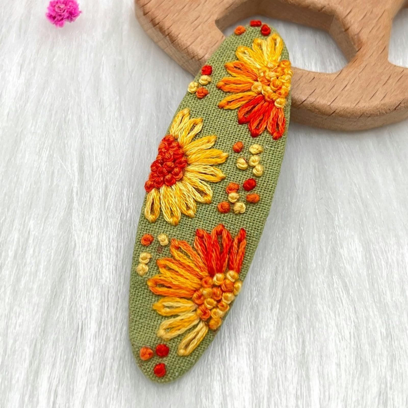 ヘアピンセット  刺繍   ✳︎13 Amazon | JianJian's Home 刺繍キット ヘアピン セット1個セット 日本