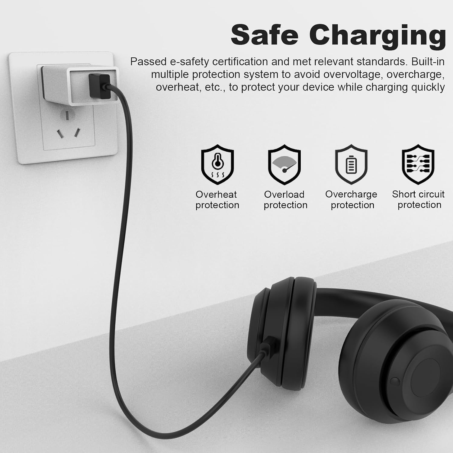 NC700 Charging Cable Compatible with Bose NC700, QC45, Sport, Ultra Open, QuietComfort, QuietComfort Ultra, QuietComfort Earbuds II, SoundLink Flex, SoundLink Max, Portable Smart Speaker, 25cm image 5