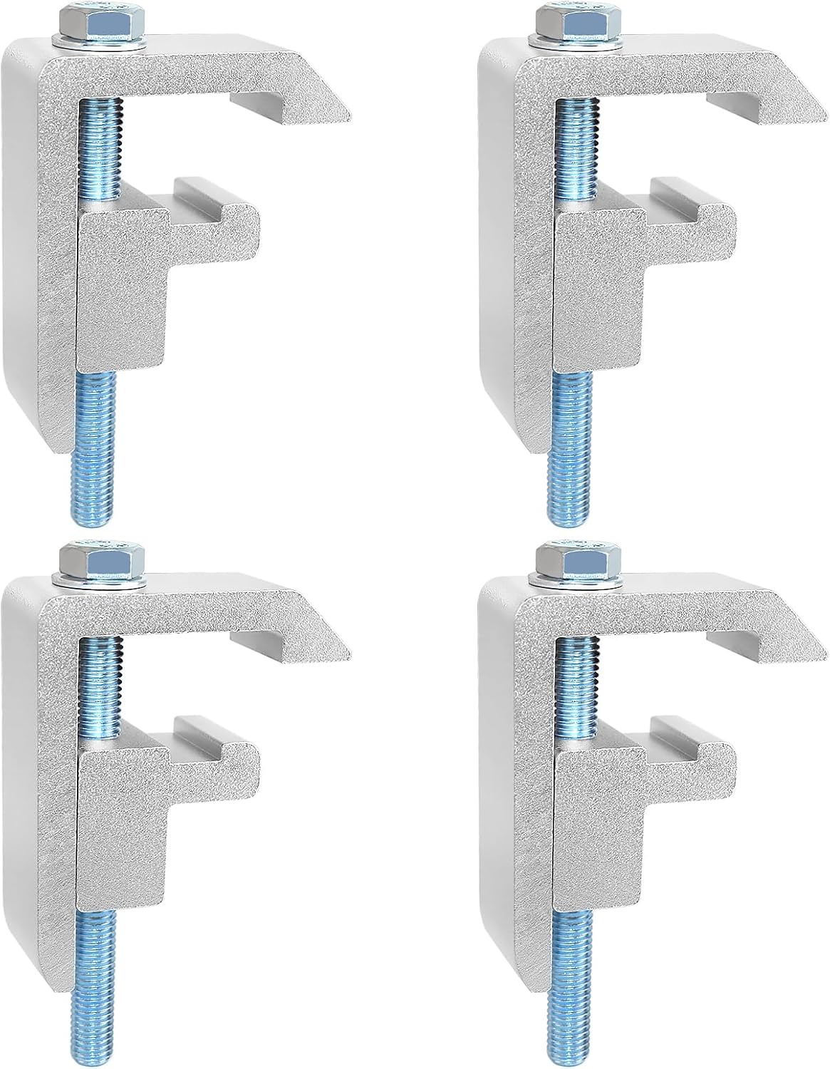 Truck Bed Clamps - 4PCS Silver for Toyota Tacoma & Tundra