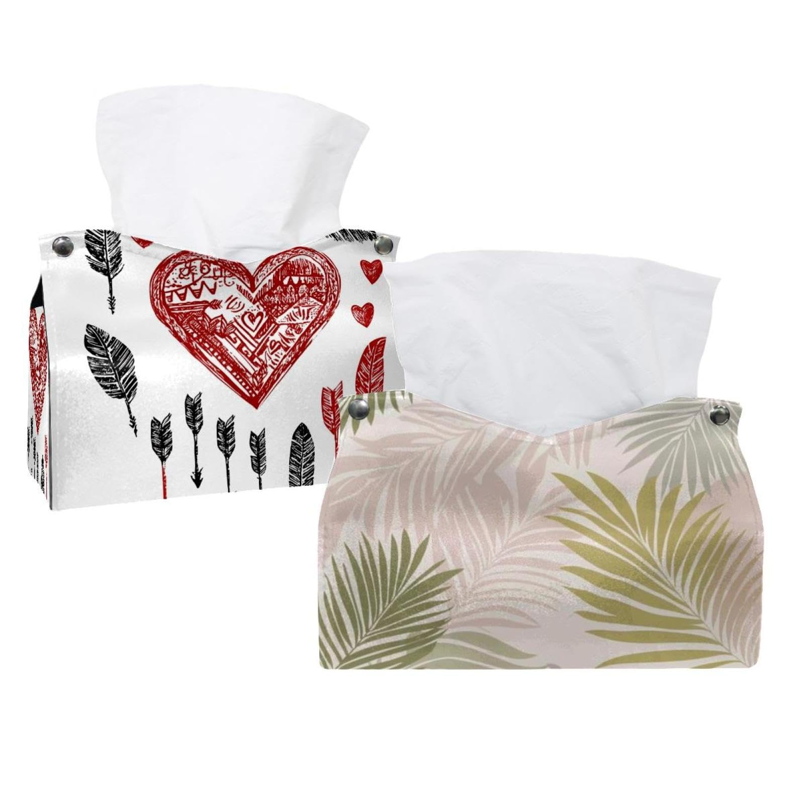 Boîtes à mouchoirs tropicales lot de 2 distributeurs hôtel restaurant