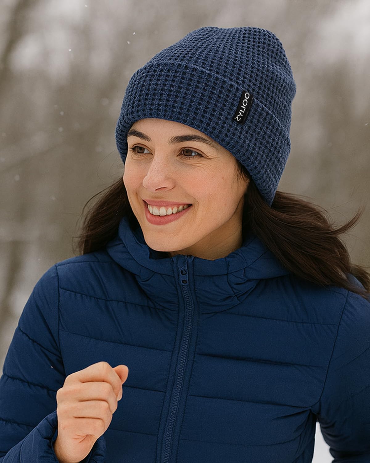 Zylioo XXL Oversize Waffle Knit Beanie,Large Winter Warm Hats for Men Women, Durable Premium Toboggan Hat for Big Heads - Image 6