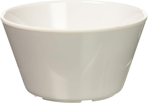 Winco MMB-8W - Vaso de melamina para caldo, 8 onzas, blanco, mediano (paquete de 12)