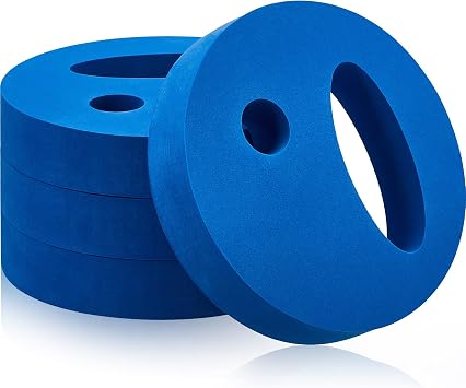 Deekin Water Exercise Discs Weights for Pool Exercise Set EVA Foam Water Aerobic Equipment Hand Held Swim Disc for Pool Aerobics Fitness, 7.1 Inches in Diameter