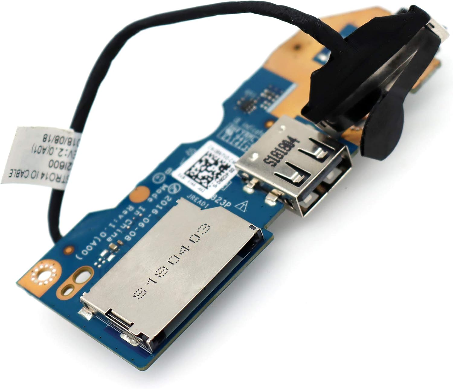 Deal4GO Power Button Board SD Card Reader USB IO Board LS-D823P 8N7VD 08N7VD Replacement for Dell Inspiron 15 7460 7472