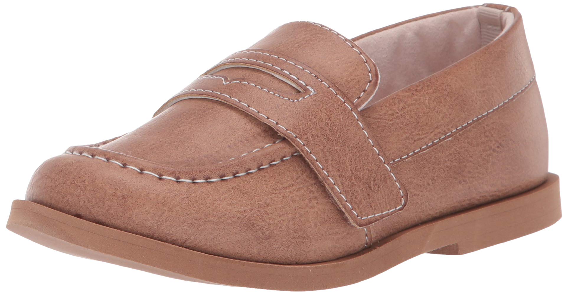 Baby Deer Boys' Burnished Loafer, Brown, 7 Regular US Toddler