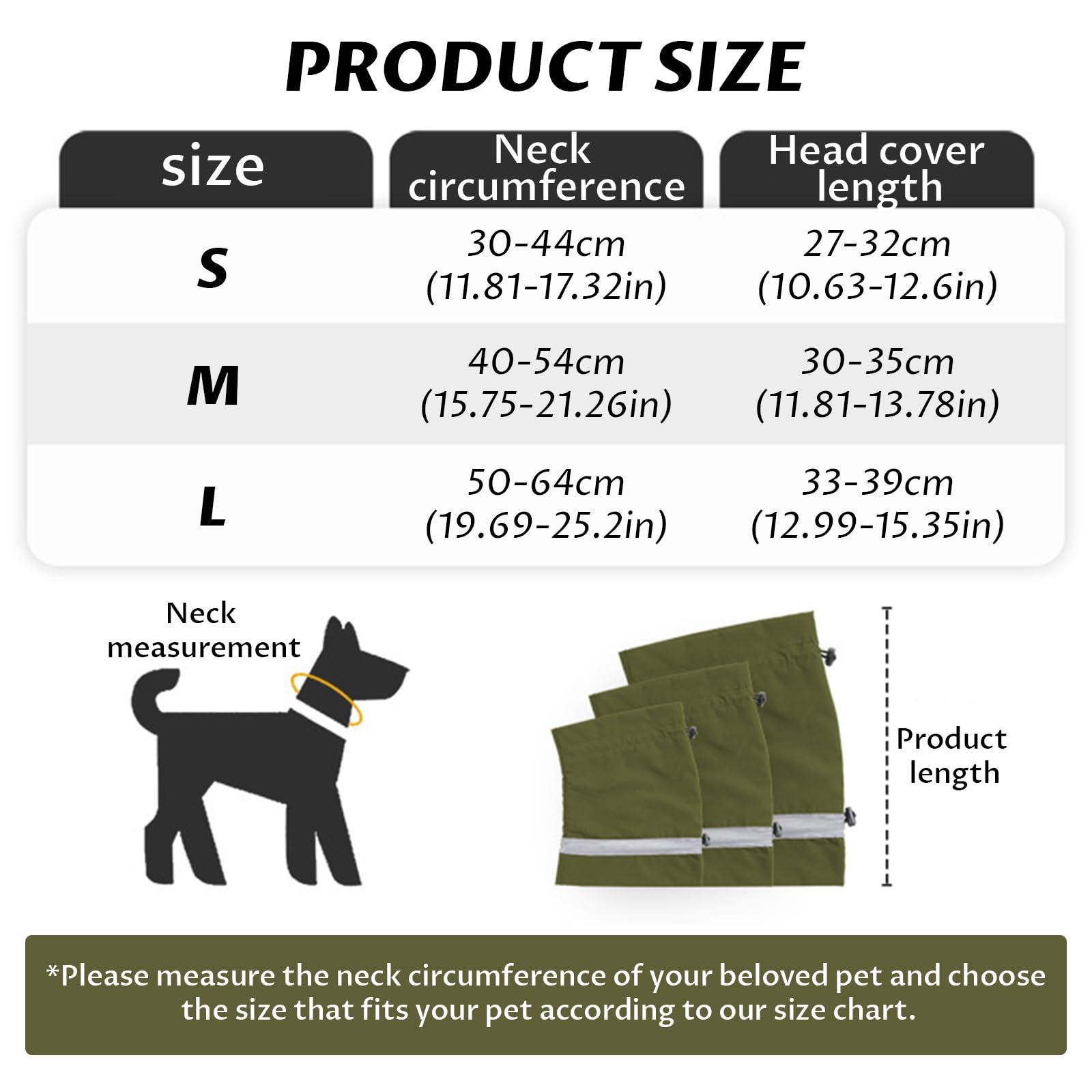Dog Snood for Neck and ear Warmer Dog Ear Cover, Snood for Soothing Winter Warmth Noise Protection, Calming Hood - Image 2