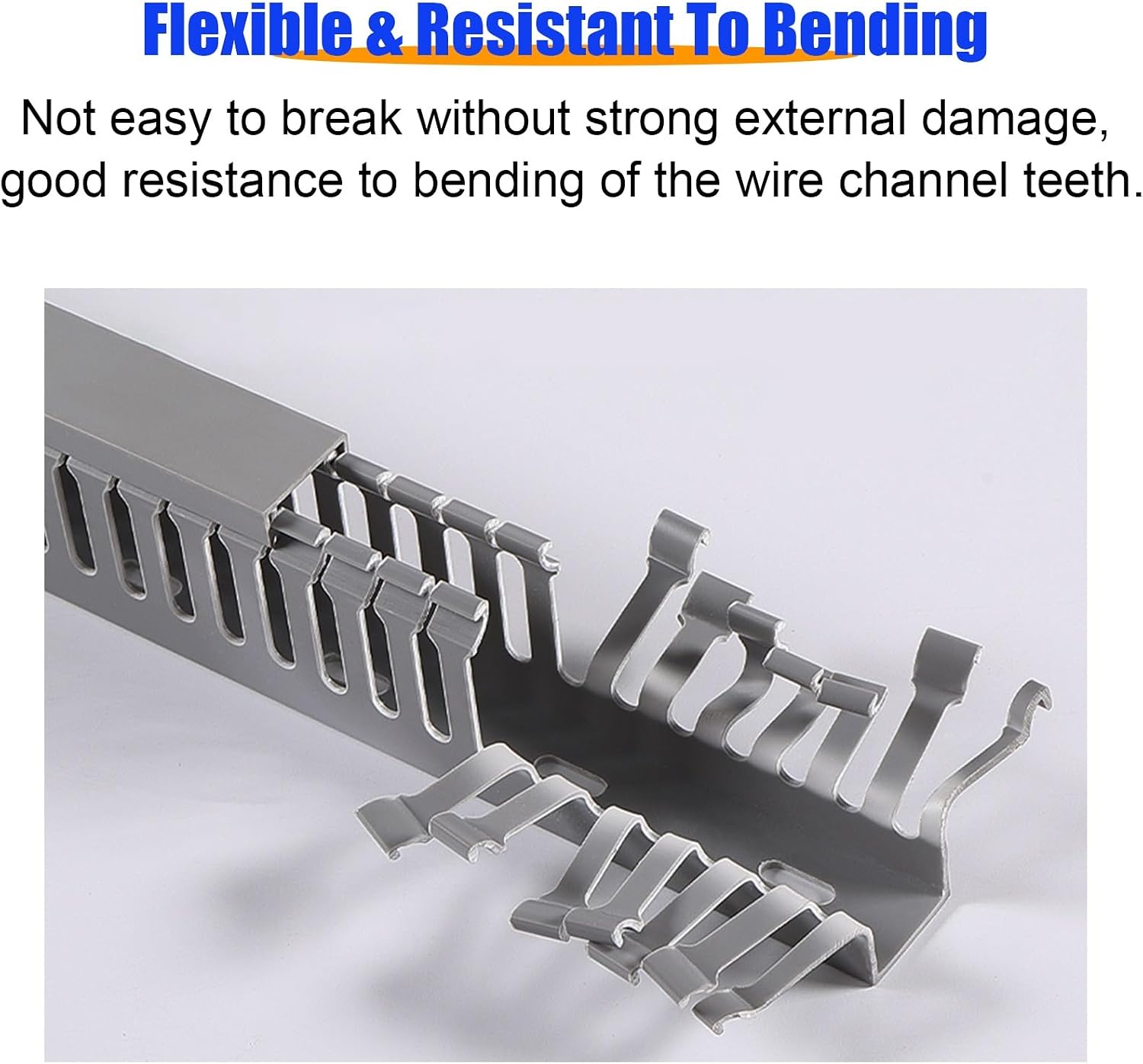 Open Slot Cable Management Raceway with Cover, Self Adhesive Electrical Wire Trunking, Under Desk Cord Channel for Hide Network Cables/ Computer Power Wires(4 pack Gray,H 3 1/7 in(80mm) W 3 1/7 in(80m