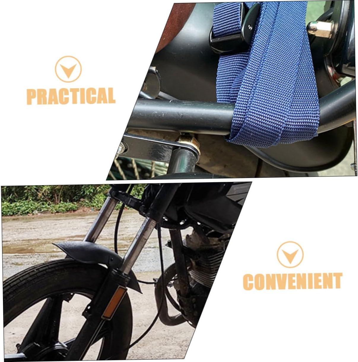 Unomor 1set Retro Motorcycle Front Rear Mudguards Wheel Cover Splash Guard for Easy Installation