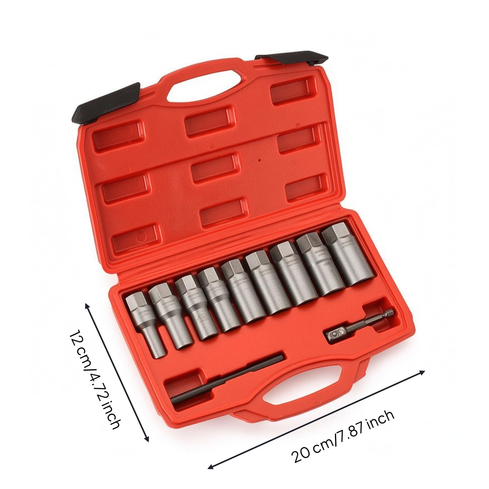 11 Piezas Vasos Extractores Tuercas Dañadas Extractor Pernos Estropeados Organizado Herramientas para Garaje