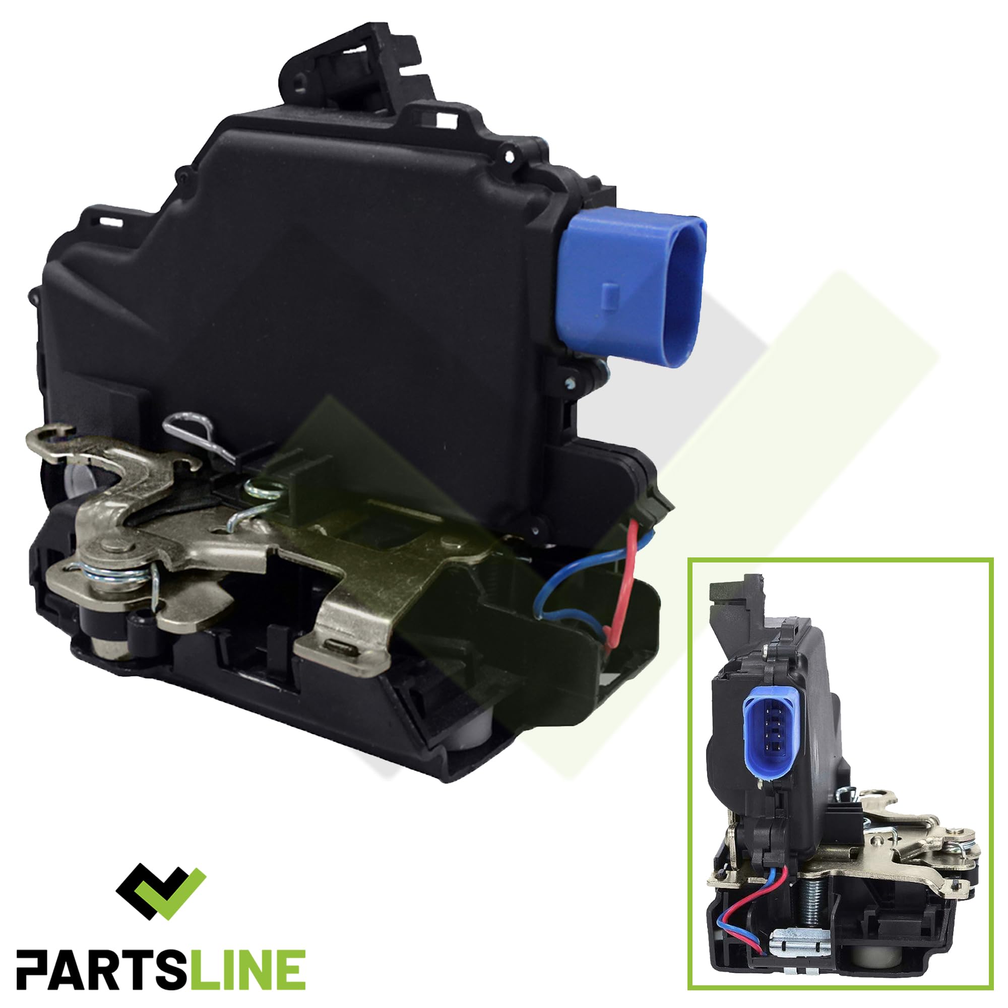 Partsline Moteur de Centralisation de Porte Avant Droite (côté passager) compatible avec CORDOBA IBIZA III FABIA I POLO (9N) TRANSPORTER T5 T6 - Réf 3B1837016CB 6QD837016B