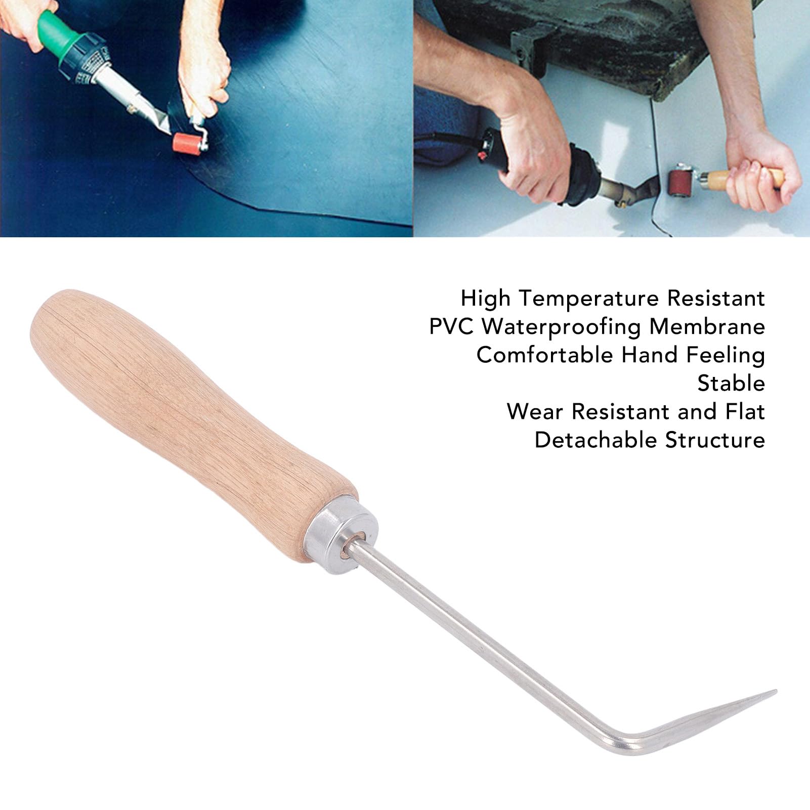 Weld Seam Crochet, 6mm Diameter Wood Handle Hot Air Welding Crochet with Beechwood Handle - Image 3