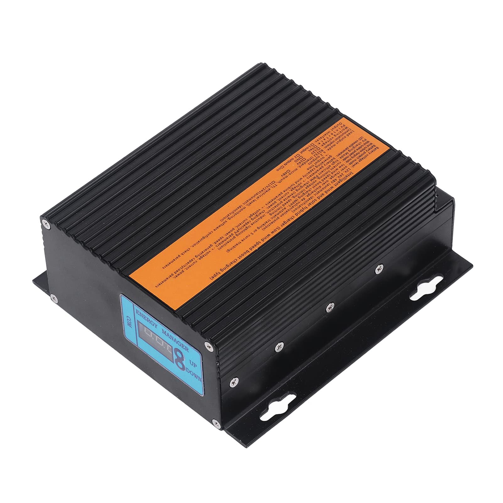FTVOGUE Controlador de Carga Híbrido Solar Eólico Regulador de Carga MPPT de Aleación de Aluminio 12 V 100 W PV 200 W Energía Eólica para Eólico Solar Fuera de la Red RV Granja Marina (300W)