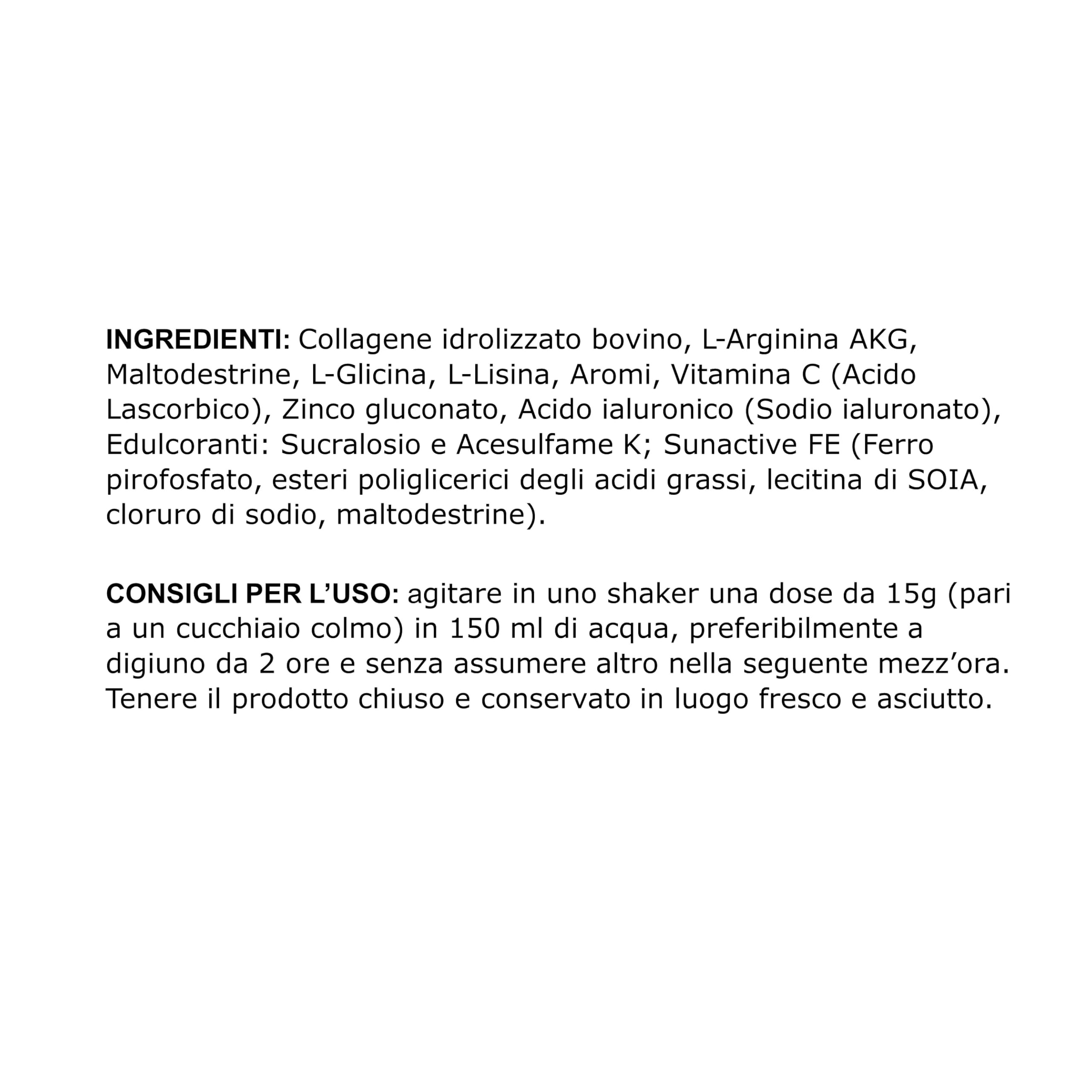 Ultimate Italia - Top Skin Mela - 450g - Integratore di collagene e acido ialuronico per mantenere la pelle giovane e supportare cartilagini, legamenti e tendini