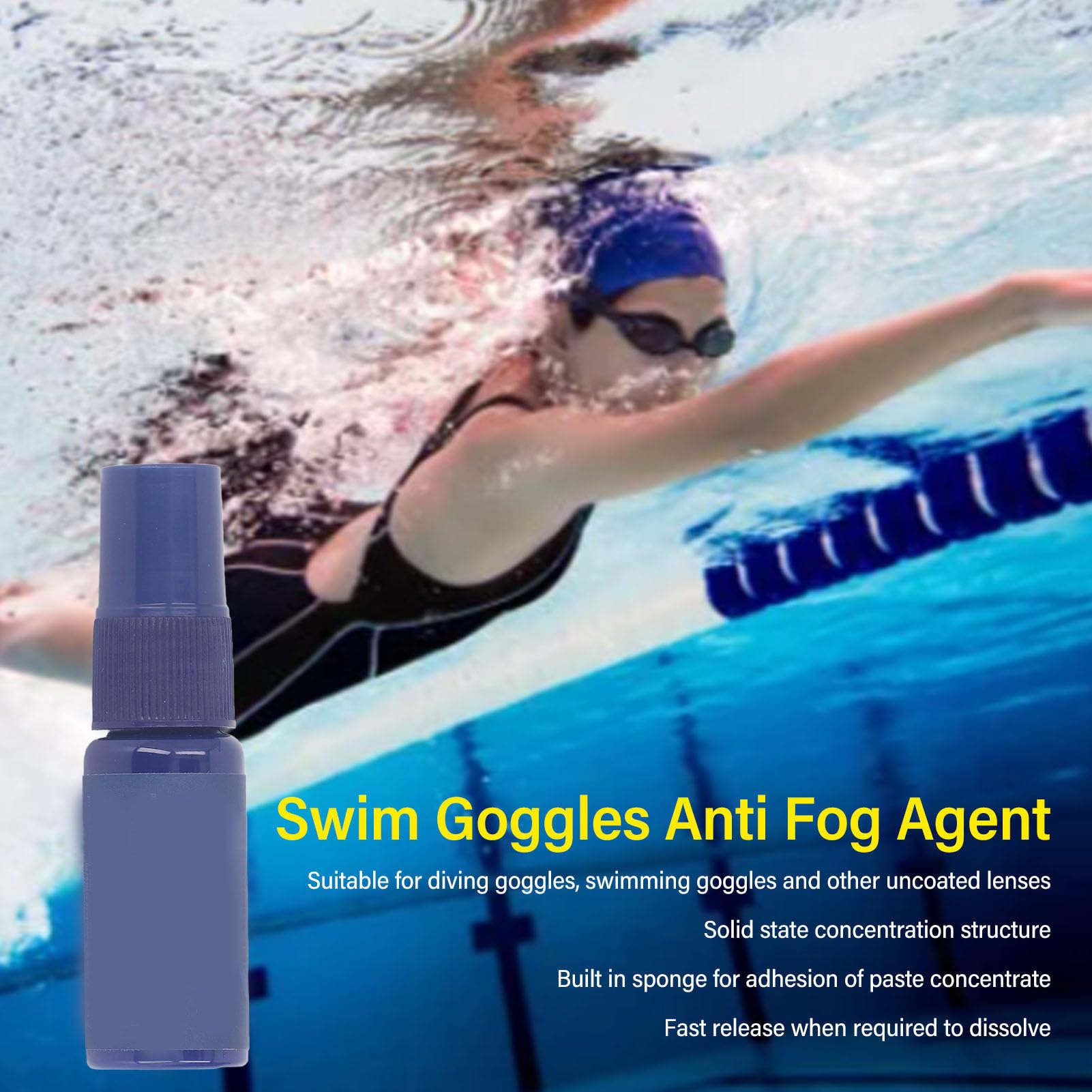UPALDHOU Anti Fog Agent,Quick Spit Swim Goggles Anti Fog for Swim Goggles, Eye Glasses, Snorkel Mask