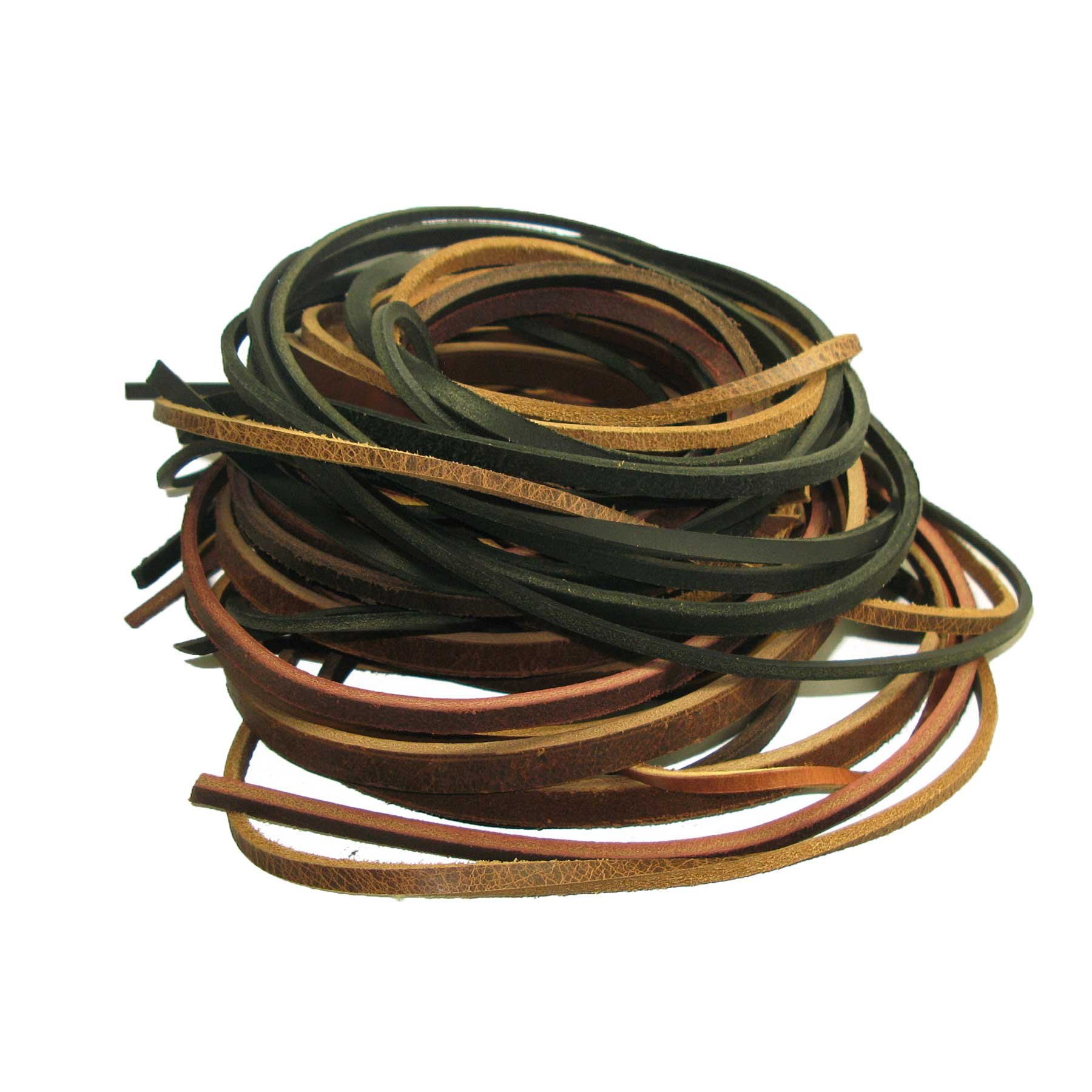 Zelikovitz Bulk Remnant Belt Grade Leather Strips (Blacks/Browns)