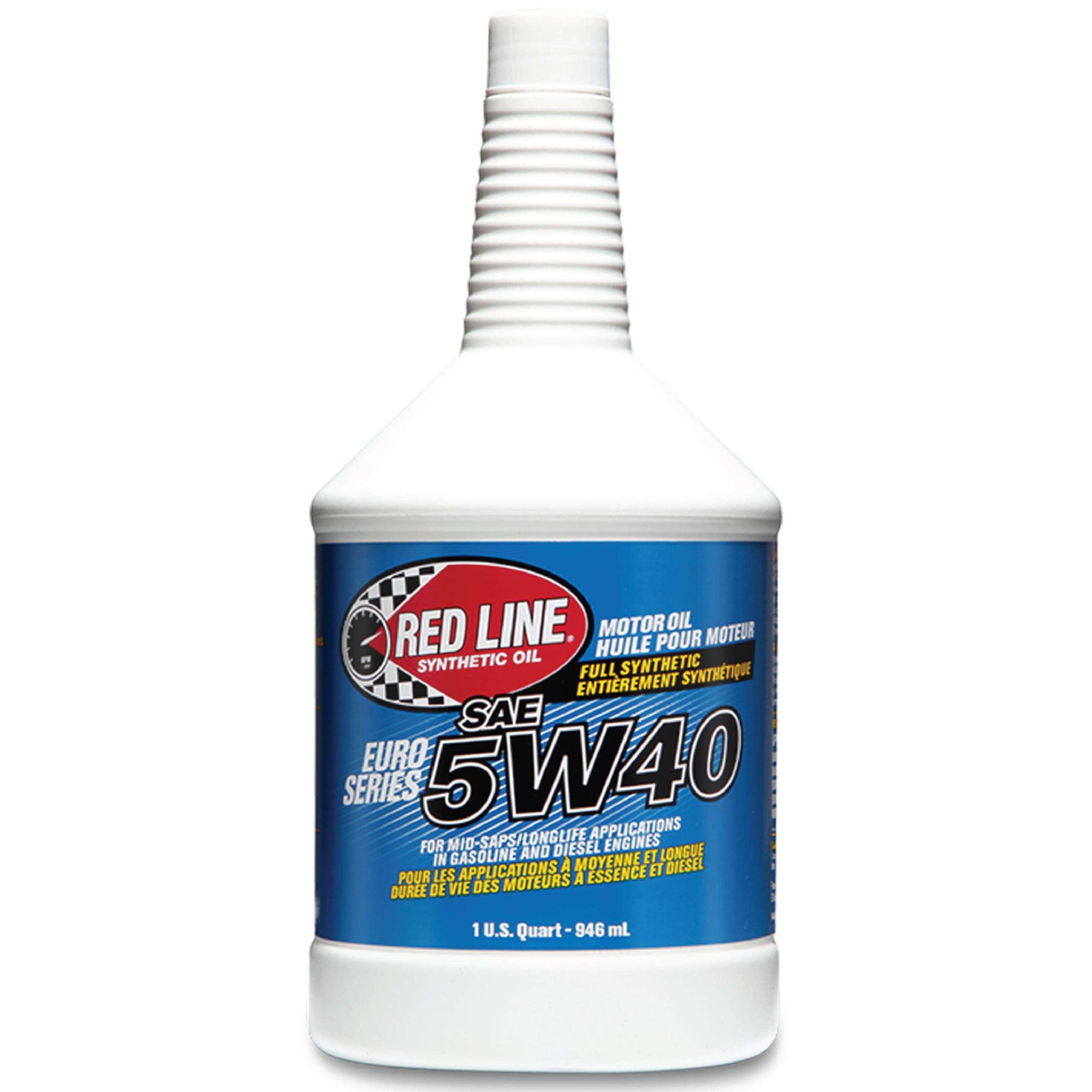 Red Line 12404 SAE 5W40 Fully Synthetic Euro-Series Motor Oil - 1 Quart (12 Pack)