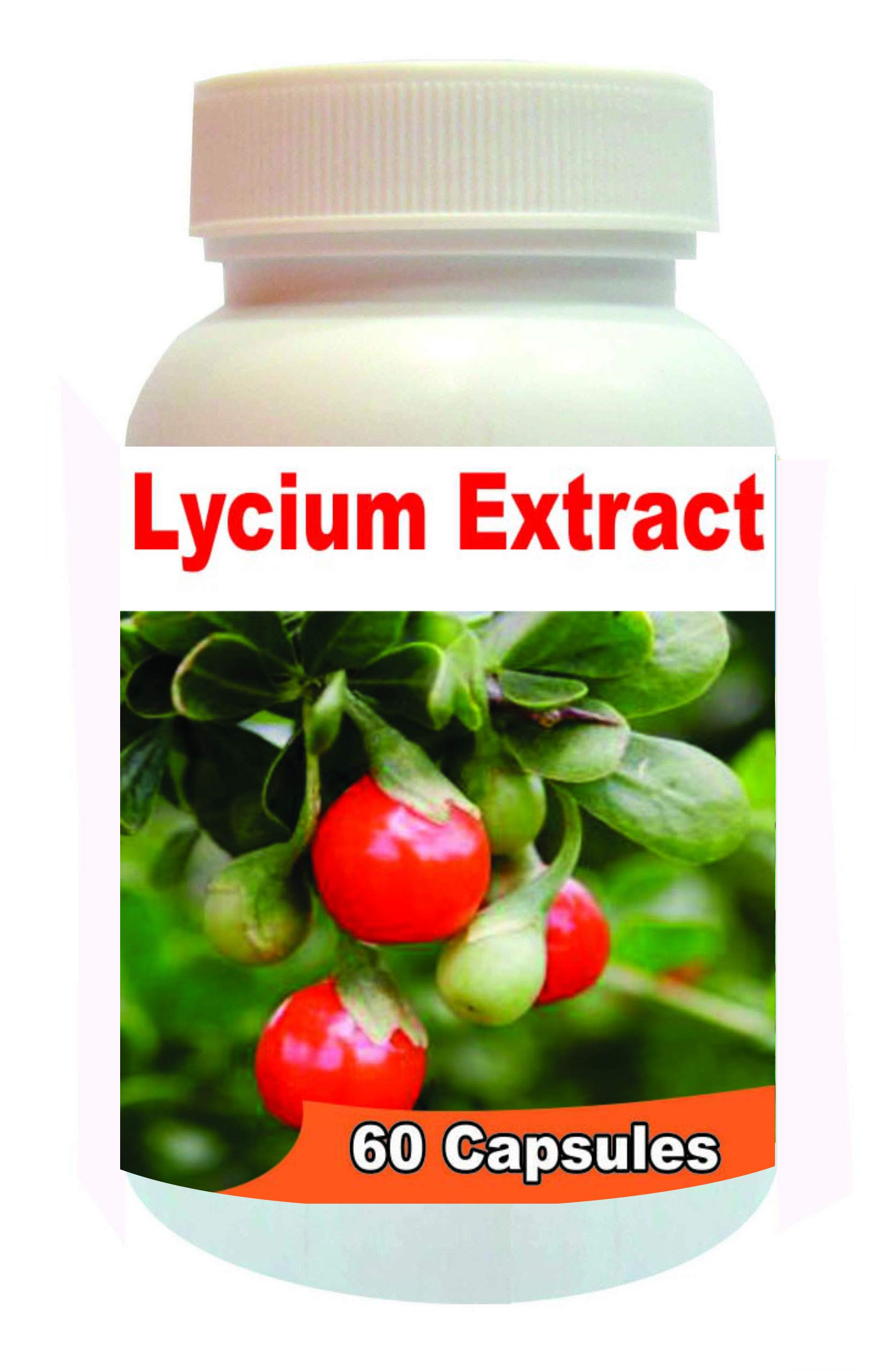 LYCIUM EXTRACT CAPSULES - 60 CAPSULES {GET 1 BOTTLE LYCIUM EXTRACT 50ML DROPS FREE}