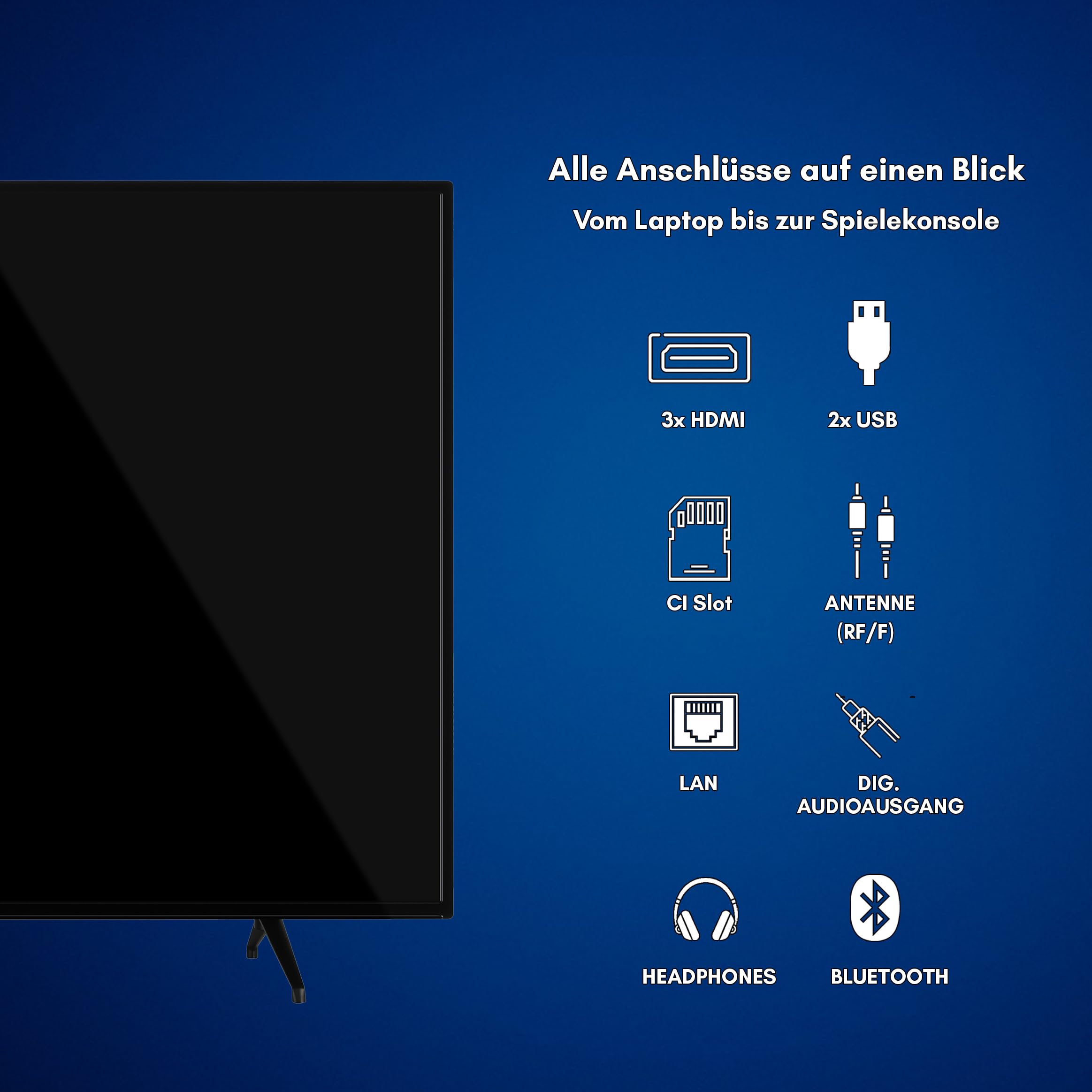 Daewoo Android TV Fernseher (HD-Ready Smart TV 50 Zoll – Bild 3