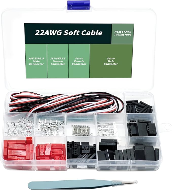 JST Connector kit, SNLLMZI Servo Connector kit, 40 Sets