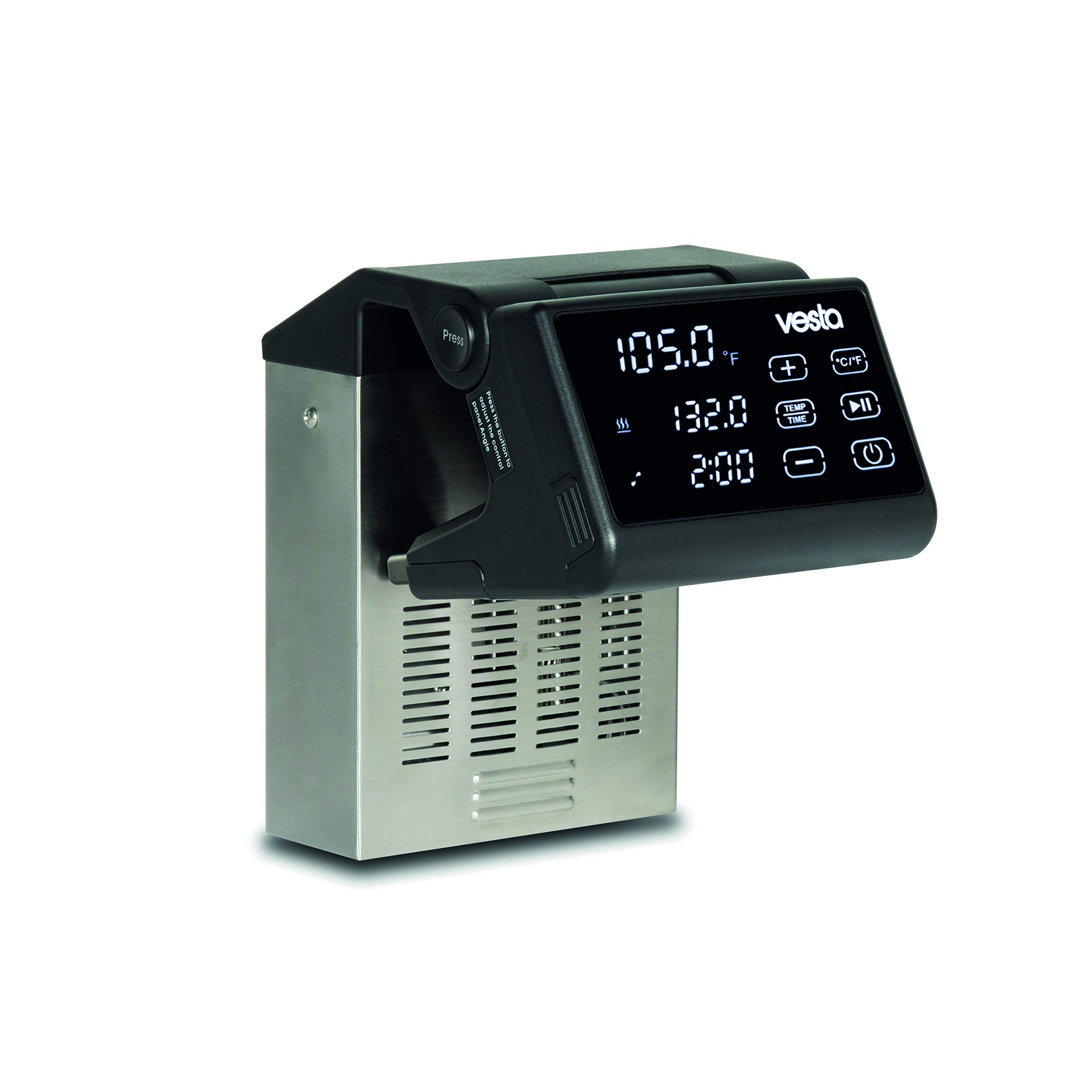 V Vesta Precision Immersa PRO Sous-Vide Machine - WiFi, 1200W - Heats up to 30 liters, Steel & PC Material