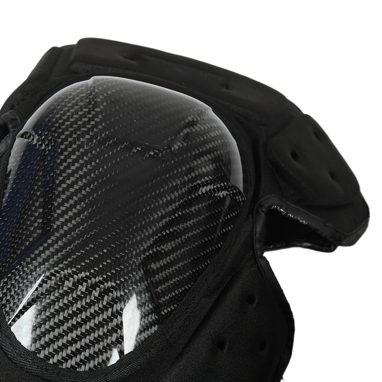 Knieschützer, Leicht und Stoßfest, Bequem und Schweißabsorbierend, Schutzausrüstungsset aus Kohlefaser, Verstellbare Ellenbogenschützer, für Motorradrennen und Reiten, für Kinder, Erwachsene und Jugen