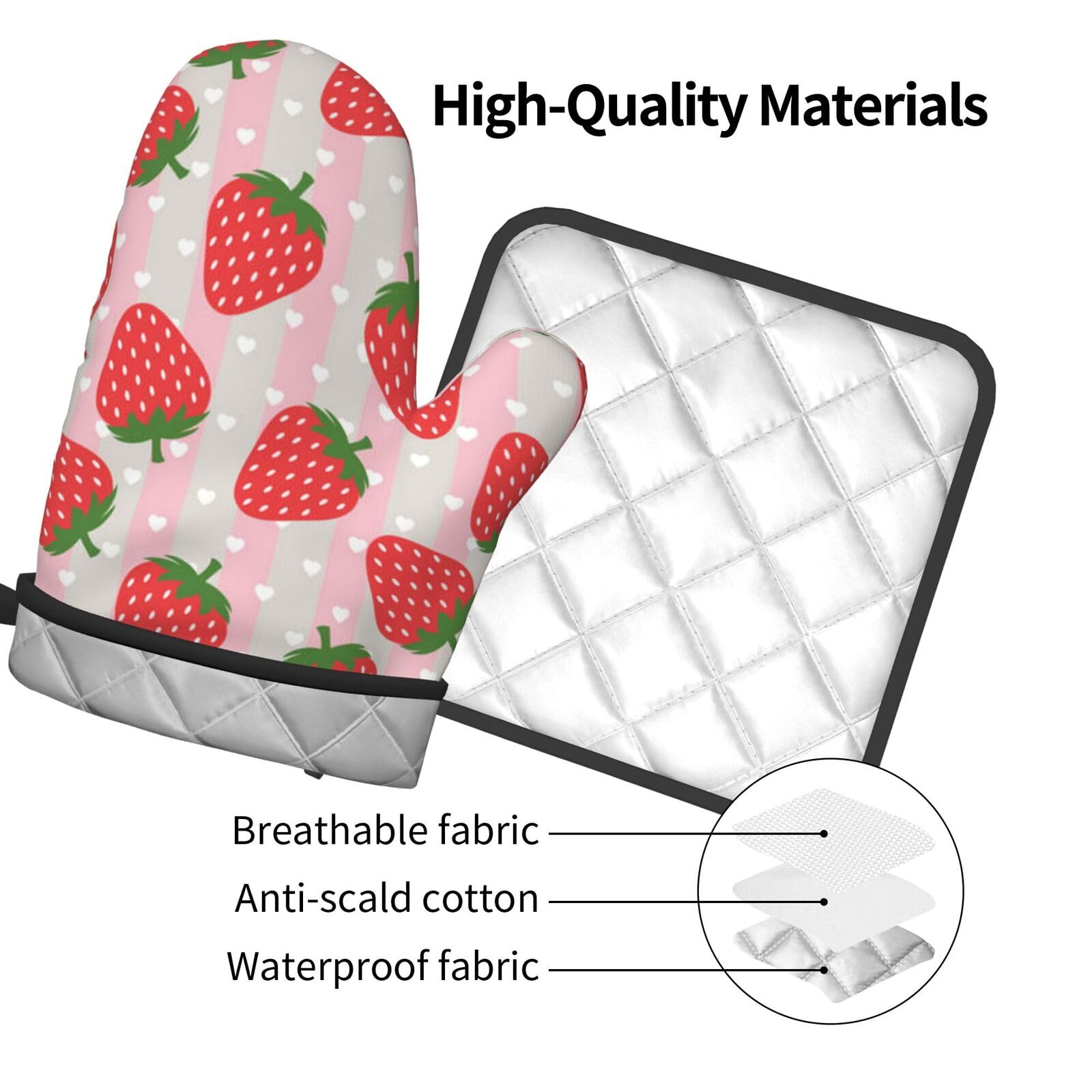 2er-Set Isolierhandschuhe - Graue Backhandschuhe Für Ofen & Küche