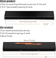 Vista 4 de Dirza Estante de almacenamiento de bicicleta de 68 pulgadas con protectores de pared para neumáticos de bicicleta, soporte de pared para 6