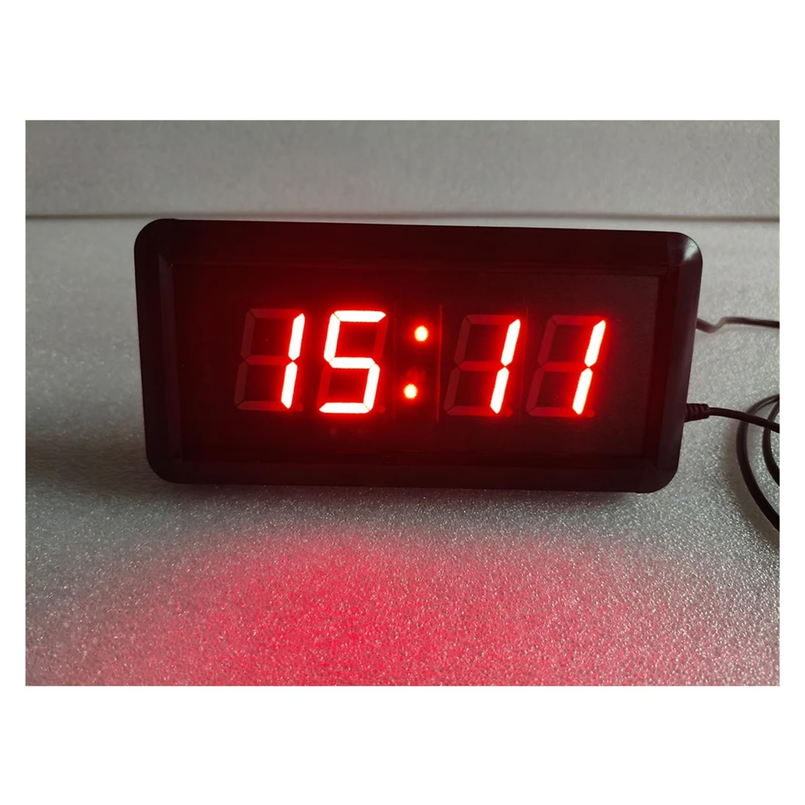 Reloj LED for gimnasio de 1,5 pulgadas, cronómetro con cuenta atrás y Control remoto for deporte, boxeo y Fitness Múltiples modos(With 6CM Button)