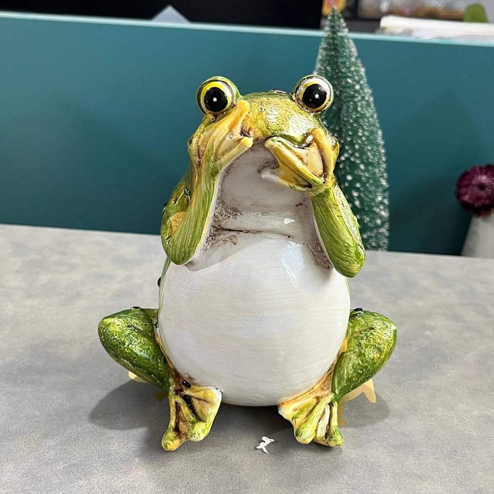 カエルの彫刻 Amazon.co.jp: カエルの彫刻像面白い樹脂カエルクリエイティブ