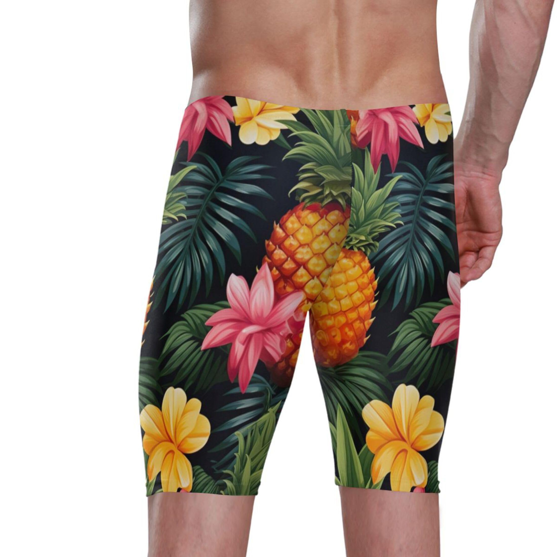 UMIRIKO Pineapple Flower Men's Swim Jammers Swimsuit M B0401101