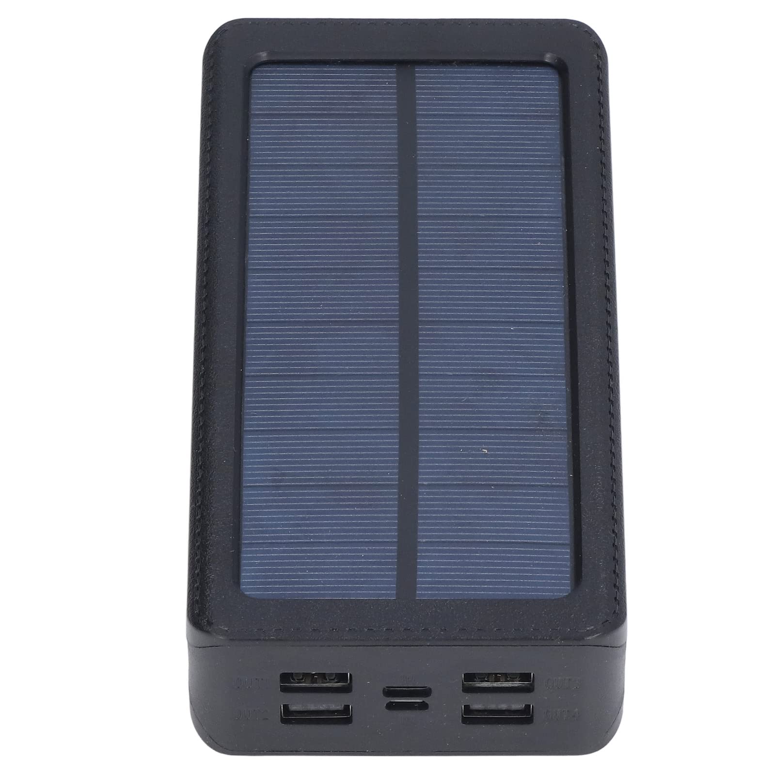 Wydajna ładowarka solarna z 32 diodami LED, na kemping, wyprawę, wędkowanie, ładowarka do telefonu komórkowego 30 000 mAh, do codziennych podróży, czarna