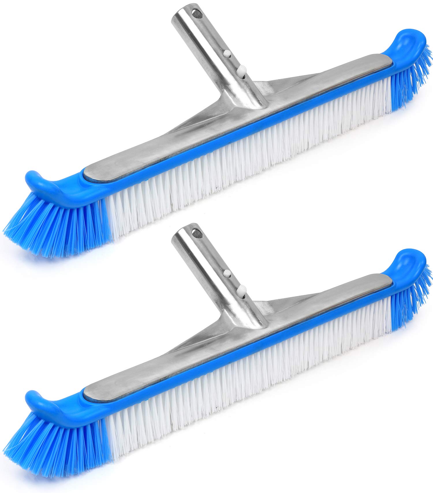 Photo 1 of *ONLY 1* Greenco Pool Brush Heavy Duty Aluminum Back Extra Wide 20" with EZ Clip and Strong Bristles for Cleaning Pool Floor & Wall ?ne ???k Blue