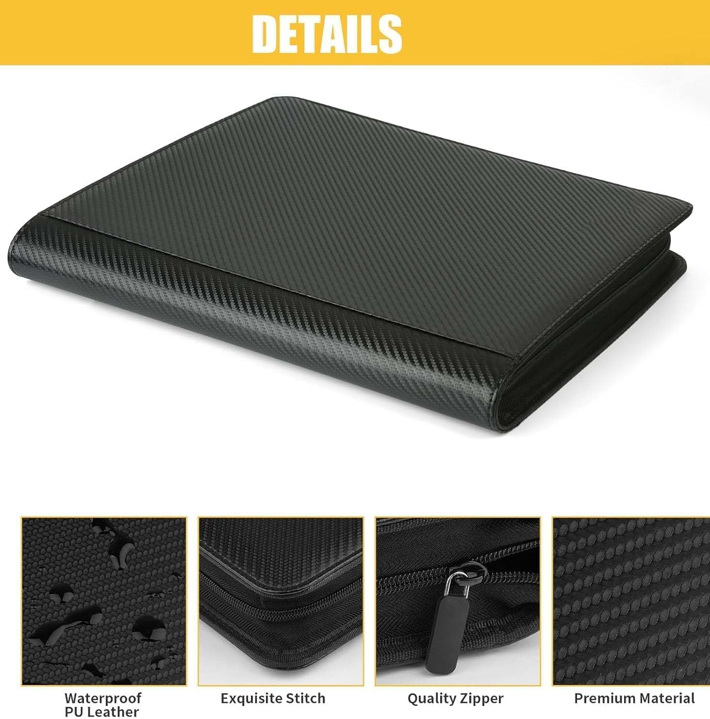 Arkeiliy Premium Ringless Trading Card Binder - 1024 Capacity, 16 Side-Loading Pockets per Page, Archival Quality Protection & Anti-Slip Spine for TCG, MTG, Sports Cards (Purple II)