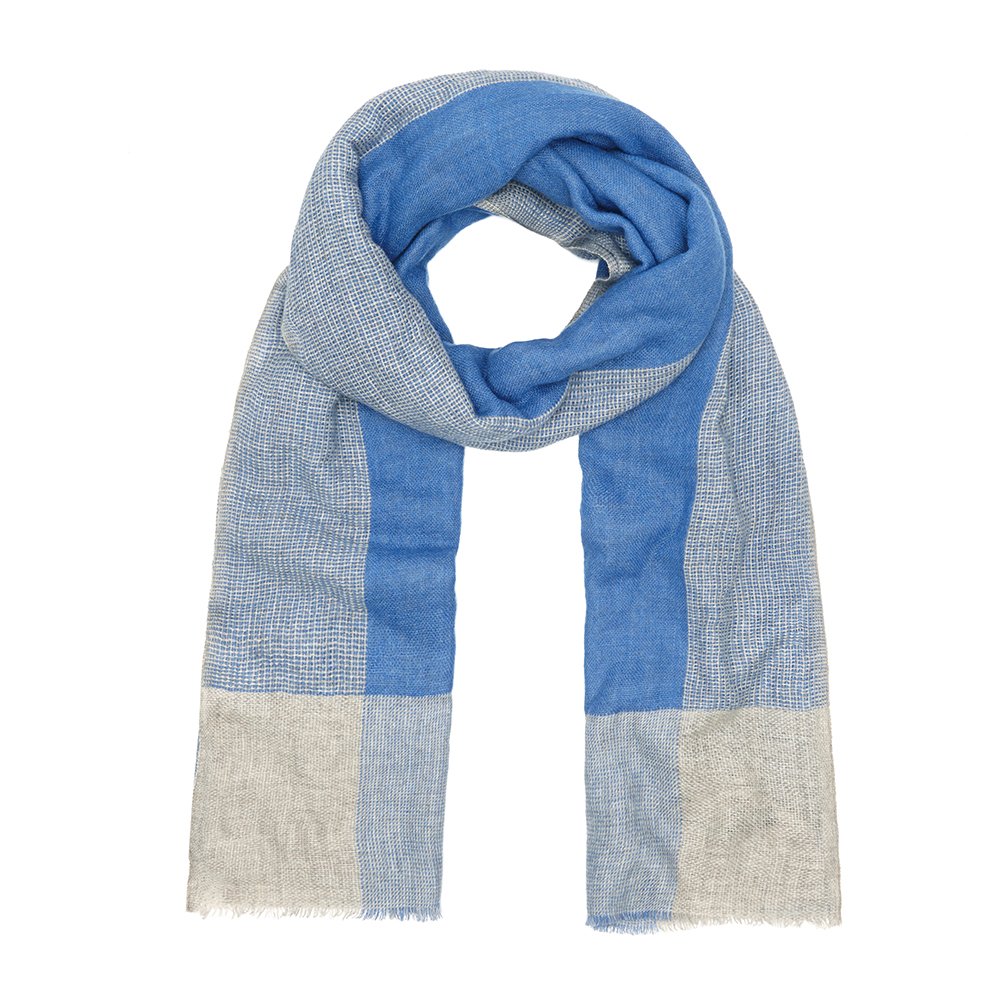 Pure Cashmere Scarf, Blue