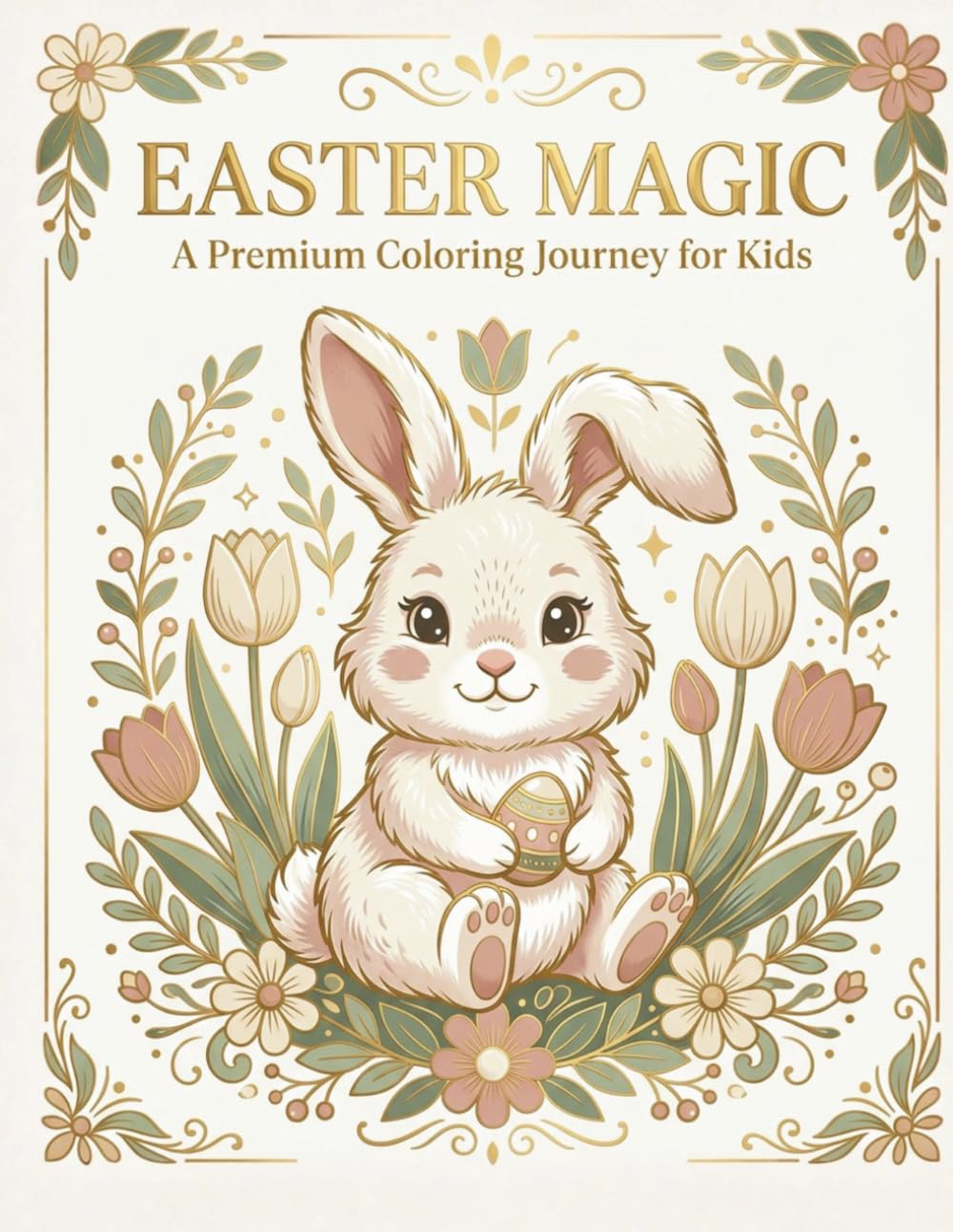 Easter Bold & Easy Coloring Book: Simple and Cute Easter Coloring Pages for Kids Ages 2–5