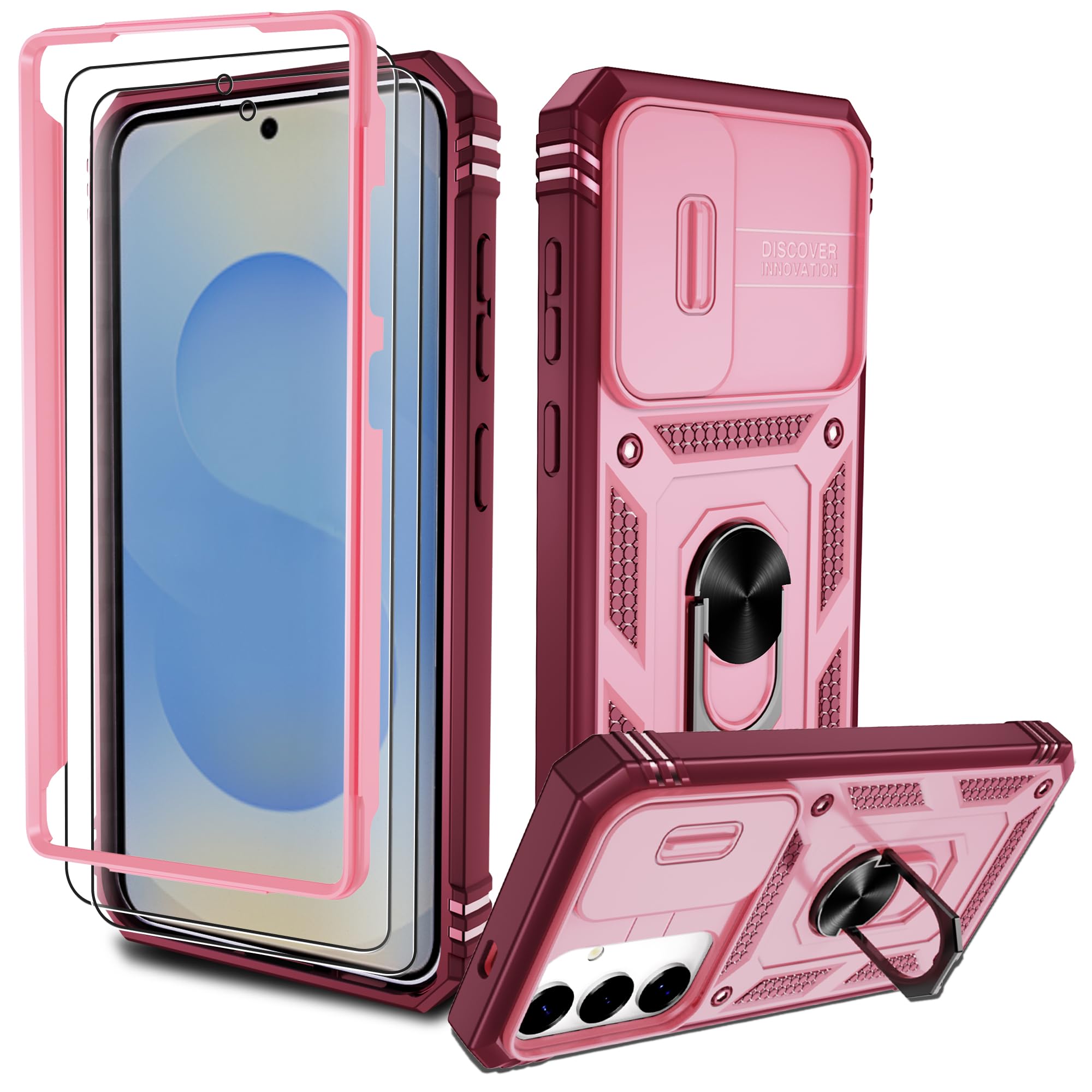 Kompatibel mit Samsung Galaxy Hülle, Eingebetteter Ständer Militärgrad Schutzhülle Handyhülle Starke Stoßfestigkeit Samsung Schutzhülle Samsung Galaxy case Cover