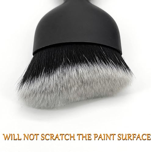 Miniatura 5 de Cepillo para detallar el interior del automóvil, ultra suave, antiarañazos, herramienta de limpieza interior del automóvil para paneles de limpieza,