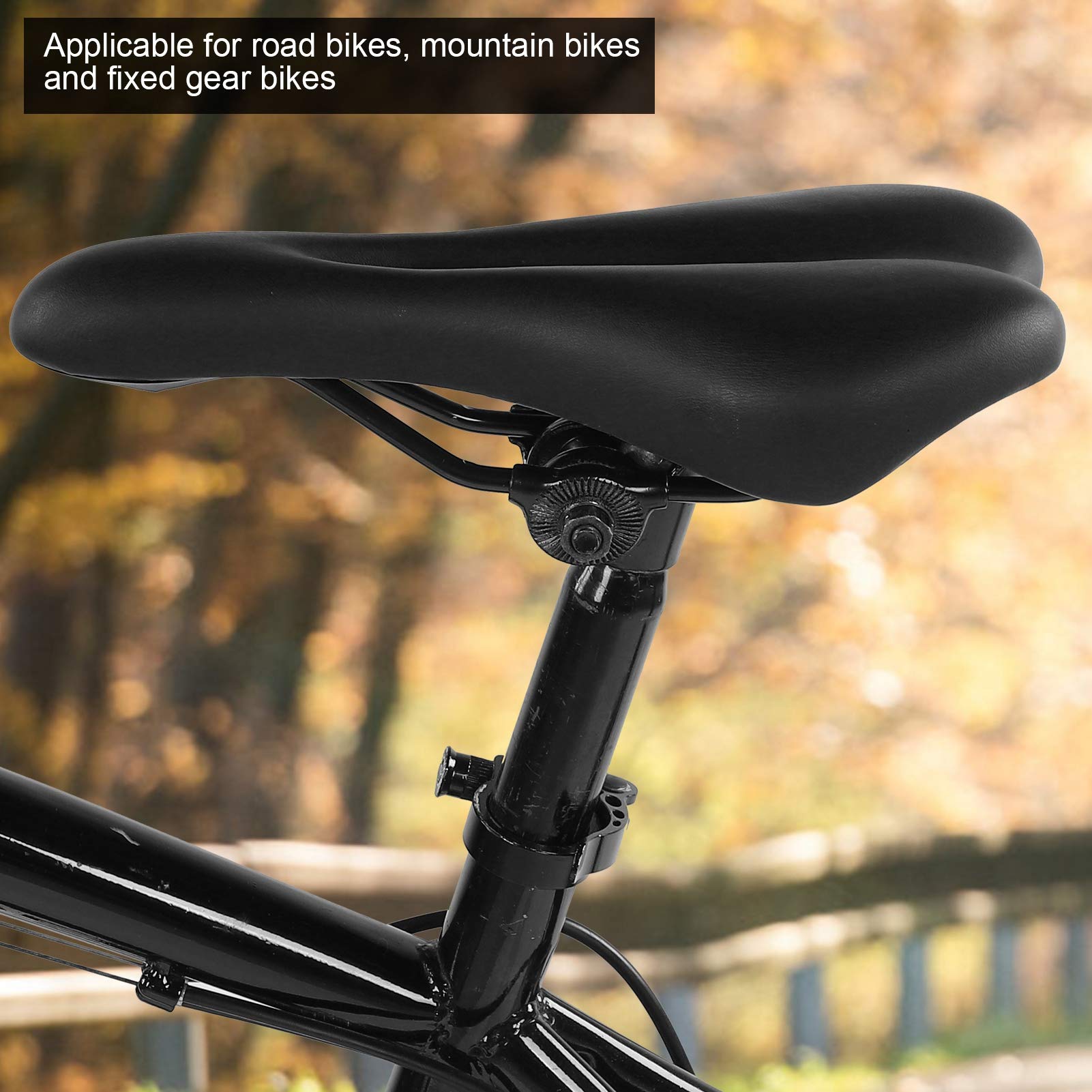 VGEBY Selle per Bici, Comoda Sella per Bicicletta da Montagna Seggiolino per Bicicletta Cavo Impermeabile e Resistente agli Urti Cuscino Morbido per Mountain Bike, Bici da Strada