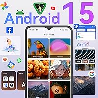 Vista 3 de OSCAL Teléfonos Android Desbloqueados para T-Mobile, FLAT 2 Teléfono Android 15 (2025), 12GB+128GB/2TB TF Octa Core, Teléfonos Dual SIM