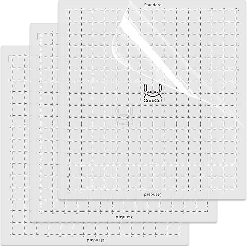 14x15 Inch Cutting Mats for Silhouette Cameo 4 Plus and Cameo 5 Plus 3 Pack Durable Long Lasting Replacement Cut Mat for Silhouette Cameo 4 Plus Cutting Machine (Standard Stickiness)