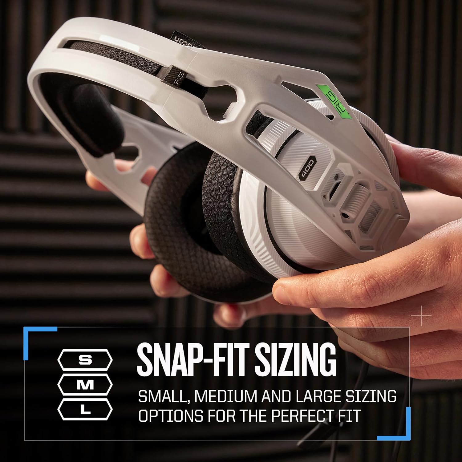 RIG 400HX Officially Licensed Xbox Gaming Headset with Removable Noise Canceling Mic- Dolby Atmos 3D Surround Sound for Xbox Series X, Xbox Series S, Xbox One, & Windows 10/11PC - White - Image 5