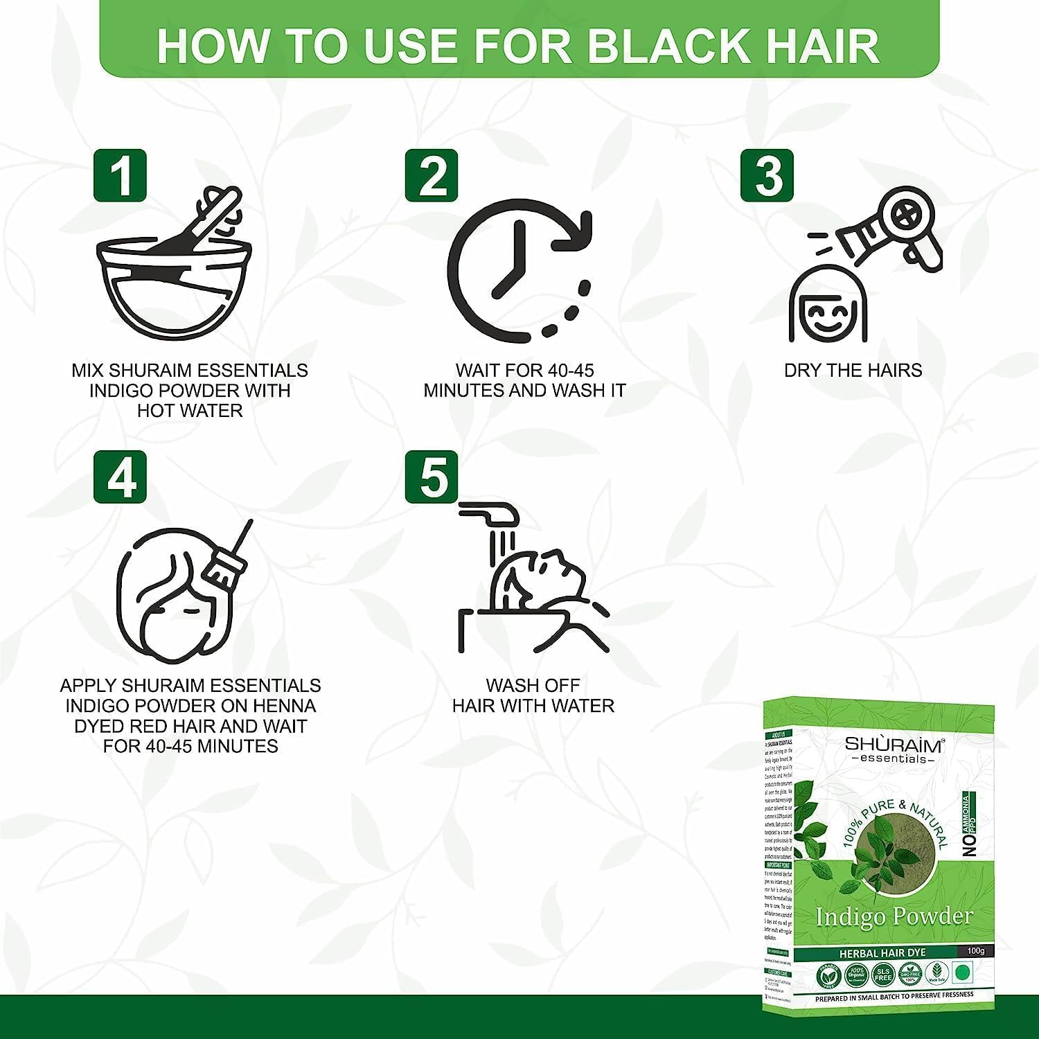 Indigo Powder For Black Hair - 100 g