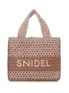 【新品未使用】スナイデル 柄編みロゴトートバッグ ブラウンSNIDEL スナイデル SNIDEL 柄編みロゴトートバッグ （BRW